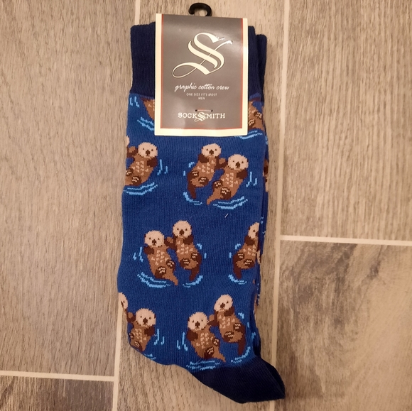 Other - Sock Smith Significant Otter Socks NWT